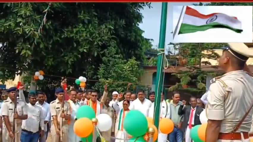 #भूली_ओपी_प्रांगण में हुआ #स्वतंत्रता_दिवस #समारोह का #आयोजन किया गया शान से लहराया तिरंगा ।