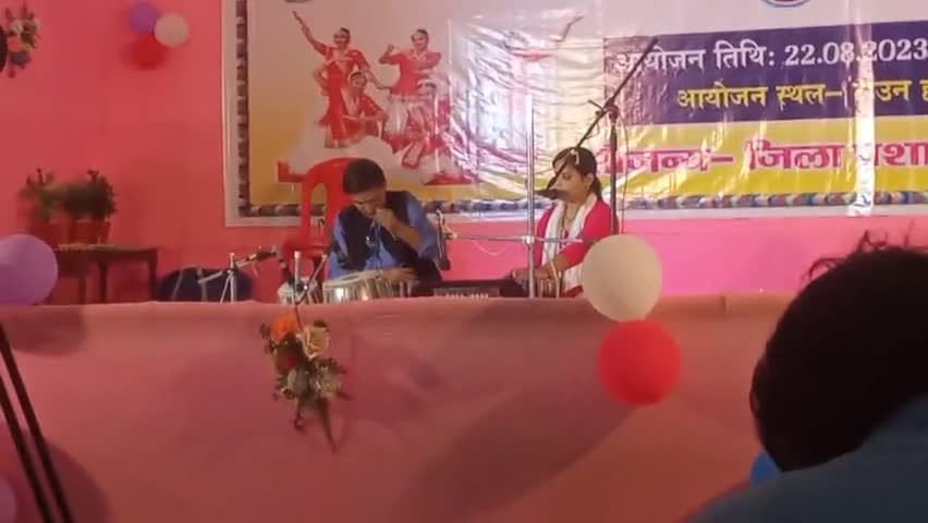 sastriye sangeet me second sthan prapat ki sheikpura jila me khushboo singh #sheopur  #newslive24 #news24