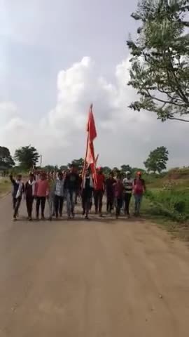पोहर से 70 किमी पैदल पदयात्रा निकली धारूड अम्बा माई के लिये ,बारिश की कामना को लेकर