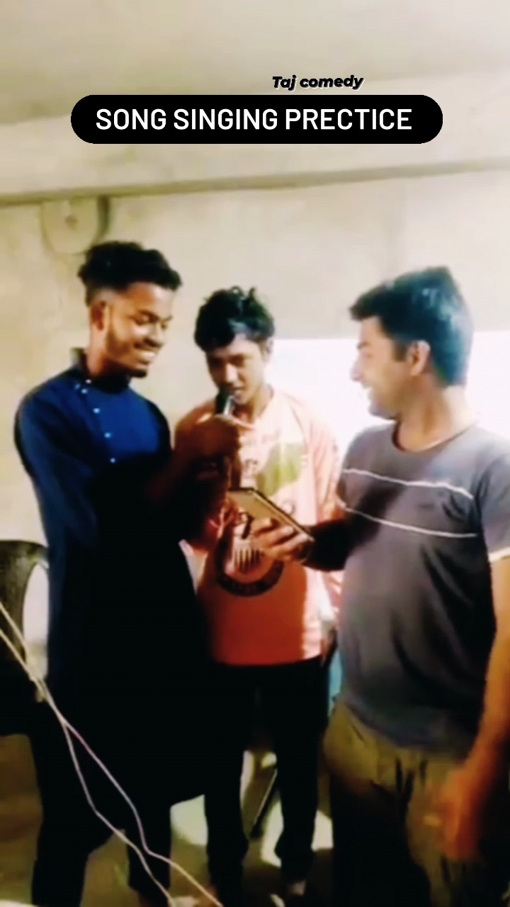 New singer Taj comedy song singing prectice
