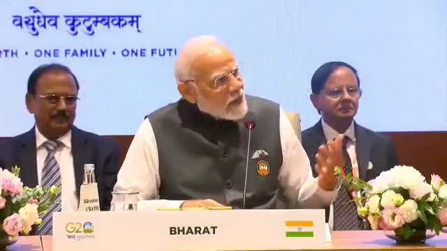 नई दिल्ली

प्रधान मंत्री नरेंद्र मोदी नई दिल्ली में #G20Summit के दौरान वैश्विक बुनियादी ढांचे और निवेश और भारत-मध्य पूर