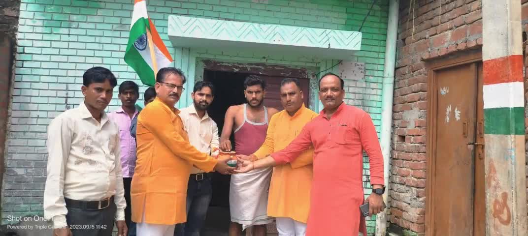#मेरी_माटी_मेरा_देश कार्यक्रम में आज ग्राम पंचायत रहदेवा, चाहरपुर में