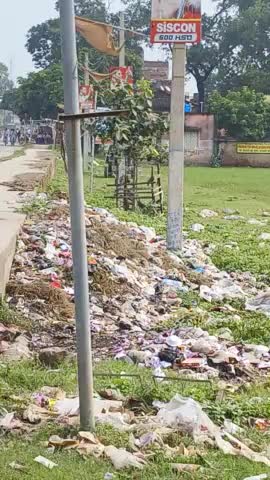 हरिहरगंज नगर पंचायत कूड़ा कचरा का लगा अंबार।।