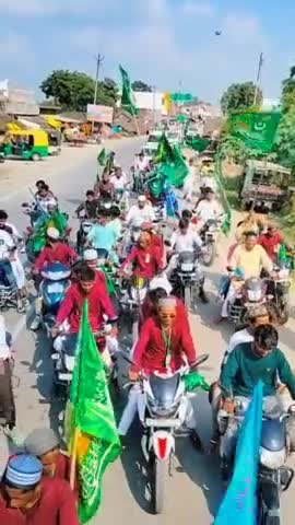 बस्ती, जुलूस ए मोहम्मदी कलवारी मुस्तहकाम से बहुत ही अच्छे अंदाज से निकाला गया #12rabiulawwal#juloosemohammadi