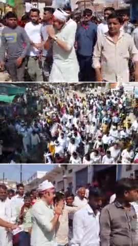 #पृथ्वीपुर नितेन्द्र सिंह राठौर जी का जन सैलाब