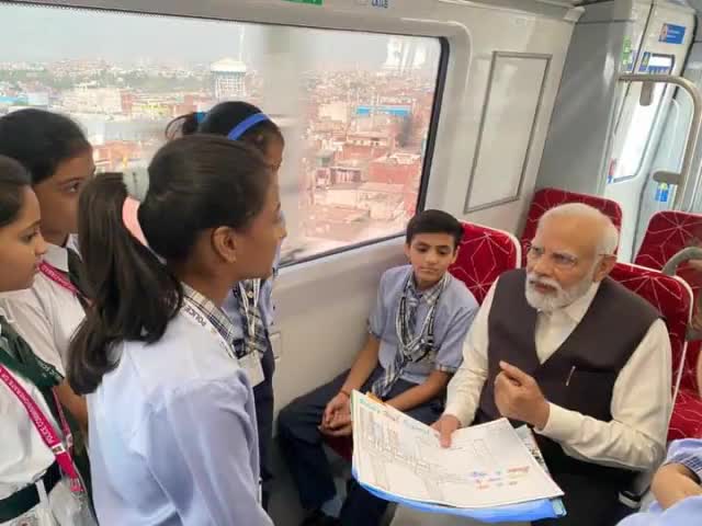PM Shri Narendra Modi Ji flags off first #NaMoBharat (RapidX) train connecting Delhi-Meerut & launches Regional Rapid Transit System (RRTS) in India.

This is a watershed moment in our nation's