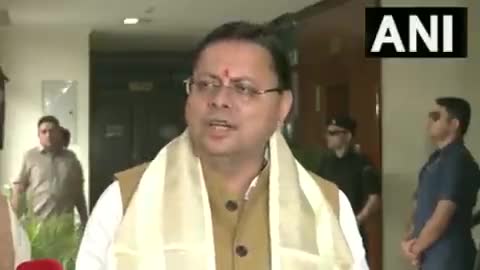 अहमदाबाद पहुंचे उत्तराखंड मुख्यमंत्री धामी -काग्रेंस पर साधा निशाना #धामी