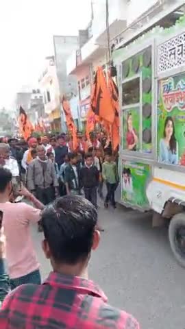 सवाई माधोपुर: chodh ka barwada me bajrangbali ji ki reli nikali ja rahi hai #sarkarinaukari #bajrangdalban #ramgarhvidhayak #