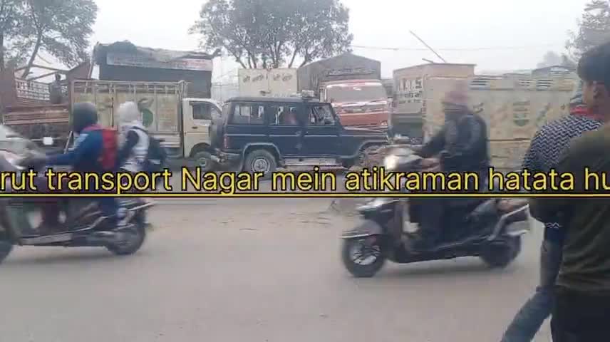 (Meerut transport Nagar) mein atikraman rahte hue bulldozer Yogi Sarkar #news#meerut#modinagar#dainik#google