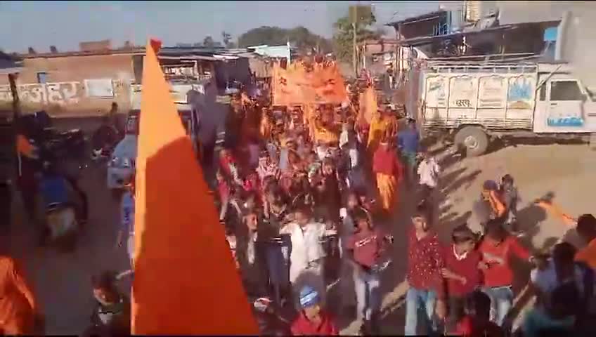 चुरचू : श्री राम मंदिर उद्घाटन को लेकर चूरचू में निकली पुजित अक्षत कलश यात्रा