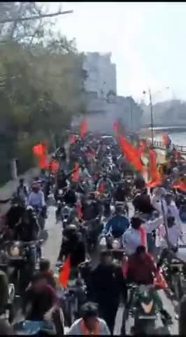 कोटा महानगर गौ रक्षा प्रमुख #विश्व हिंदू परिषद प्रभात कश्यप द्वारा निकल गई भगवा रैली