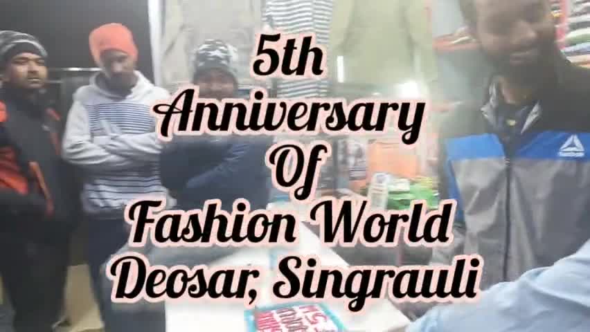 Celebrating the 5th Anniversary of Fashion World : best clothes shop in Deosar (in front of SBI) #deosarcourt