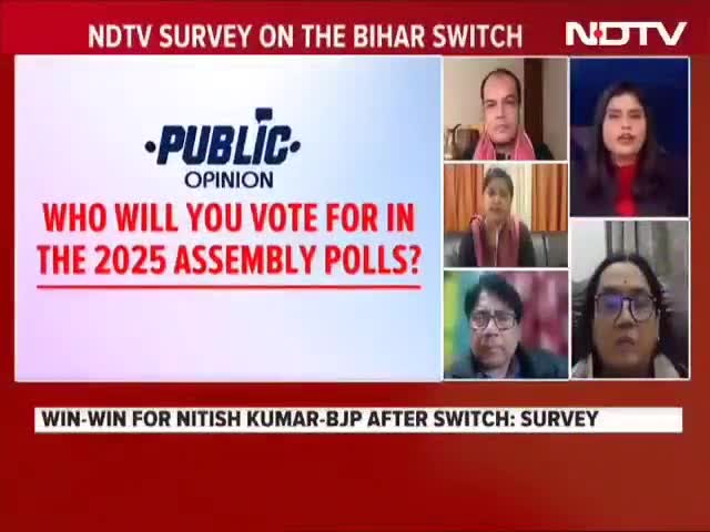 NDTV Survey: Is Nitish Kumar's Popularity Intact? Will His U-turn Help NDA? My viewpoint in a debate on #NDTV . #Bihar