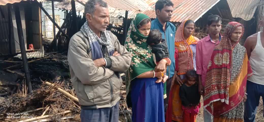 आज दिनाक 27/02/2024 बुधवार सुबह 3 बजे  गाय का घर में आग लगने  से 5 गा य 3 बकरी जल कर मोत हो गया  kamru ka ghatna hai @#k