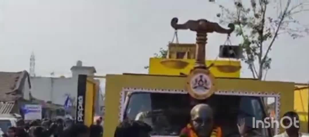 ನಿಪ್ಪಾಣಿ: ಕುಗನೊಳ್ಳಿ ಗ್ರಾಮದಲ್ಲಿ ಸಂವಿಧಾನ ಜಾಗೃತಿ ಜಾಥಾ ಅದ್ಧೂರಿ ಸ್ವಾಗತ
