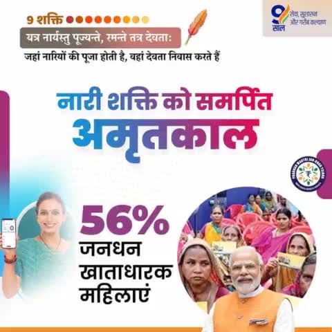 56% जनधन खाताधारक महिलाएं,
#TabhiTohSabModiKoChunteHai #AbkiBar400Par