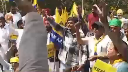 #अरविंदकेजरीवाल की गिरफतारी के विरोध में #आप का जोरदार पृदरशन -एडवोकेट करमवीर बुटर #रादौर #हरियाणा #यमुनानगर