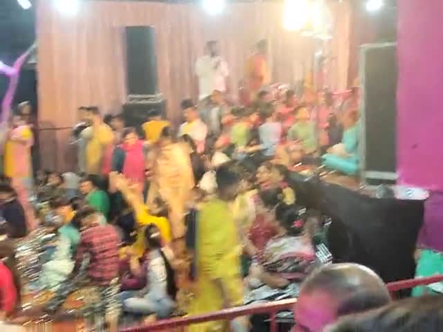 जगाधरी: Jagran of Khatushyam, Joginder Market, Yamuna Nagar, Haryana...#khatushyam #jagran #market