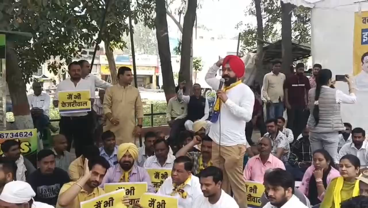 अरविंद #केजरीवाल की गिरफतारी के विरोध में #यमुनानगर में #आप का जोरदार परदरषन -एडवोकेट करमवीर सिंह बुटर #रादौर #हरियाण