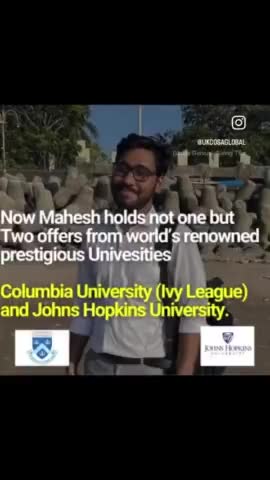 🌟 Breaking Boundaries: Maharashtra to Ivy League 🌟 Join us in celebrating Mahesh's viral journey to Columbia Uni