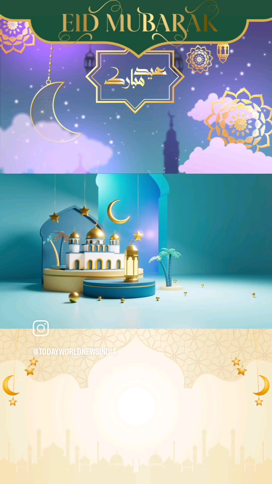 “Eid Mubarak to you and your loved ones! #eid #eidmubarak2024 #todayworldnews #india_news #today_news #latestnew