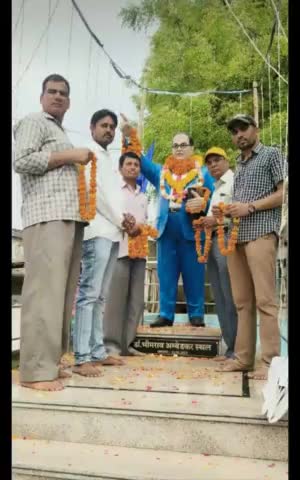 गांव इस्लामपुर मैं बनाई गई डॉक्टर अंबेडकर की 133 की पुण्यतिथि #इस्लामपुर #बगड़ #झुंझुनू
