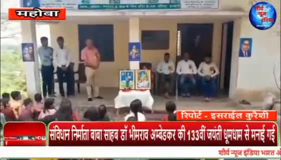 #डॉ_भीमराव_अम्बेडकर_जयंती  #डॉ_भीमराव_अम्बेडकर_पाठशाला_एवं_लाइब्रेरी_खंदिया_चरखारी
शौर्य न्यूज इंडिया चैनल का बहुत बहुत धन्यवाद