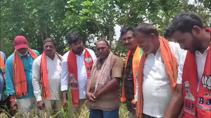 భీమదేవరపల్లి: పంట నష్టపోయిన రైతులను ప్రభుత్వం వెంటనే ఆదుకోవాలి: బీజేపీ మండల అధ్యక్షుడు పృథ్వీరాజ్ గౌడ్ డిమాండ్