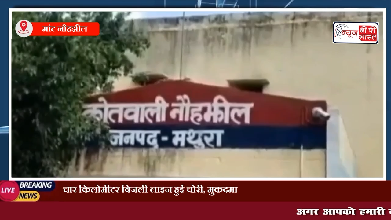 मांट नौहझील: चार किलोमीटर बिजली लाइन हुई चोरी, मुकदमा दर्ज  कर चोरों की तलाश में जुटी पुलिस #मथुरा #माँट #करहरी #सुरीर #नोहझील #वृंदावन #चोर #लाइट #तारचोरी #चोरी