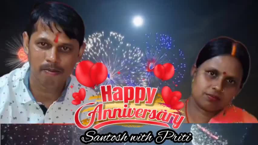 हमारे छोटे भाई #संतोष को शादी के सालगिरह की हार्दिकशुभकामनाएं एवं बधाई .