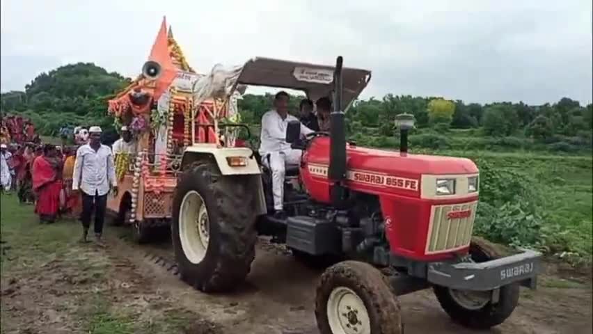 पालम: आषाढी सोहळ्यानिमित्त आरखेड येथे श्री संत दामाजी आप्पा यांची पालखी मिरवणूक