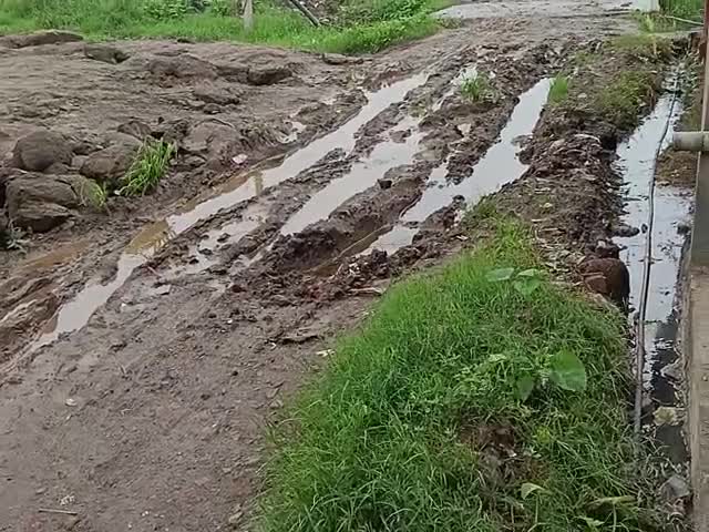 गांव पलदुना तहसील बडनगर का वीडियो है पूरा रोड़ खराब हो चुका है