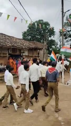 ग्राम सुनार ककोड़ी मे निकली 15 अगस्त को गाँधी चौक मे रैलिया