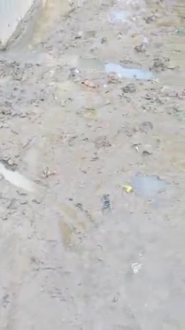 सादाबाद क्षेत्र के गांव आरती में खरंजे ना हो पानी भरने से लोगों को अपने घर जाने में दिक्कतों का करना पड़ता है सामना।