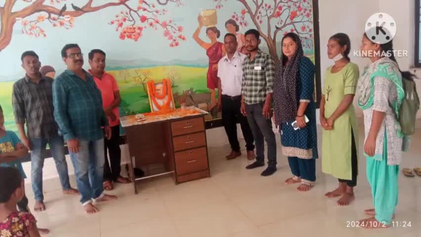 mahatma gandhi ji ki 155 jayanti manayi gai