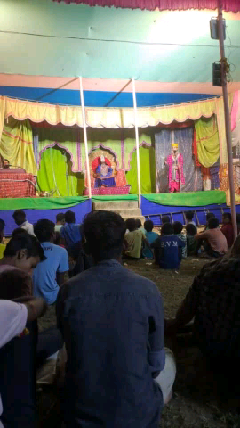 दूर्गा पूजा महोत्सव पर अमावां में रासलीला का आयोजन