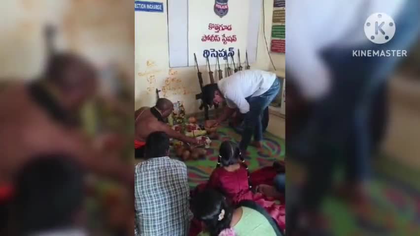గూడూర్: కొత్తగూడ పోలీస్ స్టేషన్‌లో ఘనంగా ఆయుధ పూజ, పాల్గొన్న ఎస్‌ఐ కుశకుమార్