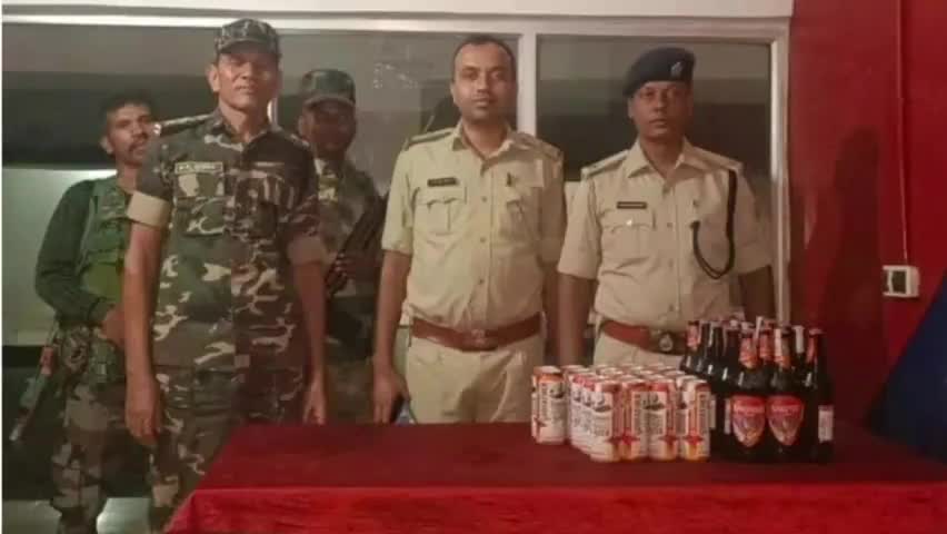 अमड़ापाड़ा: होटल से अवैध शराब ज़ब्त, पुलिस की छापेमारी में एक गिरफ्तार