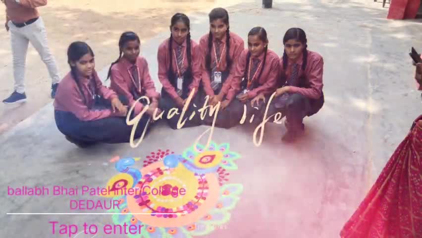 Ballabh Bhai Patel inter College DEDAUR Raebareli 
#Rangoli competition #