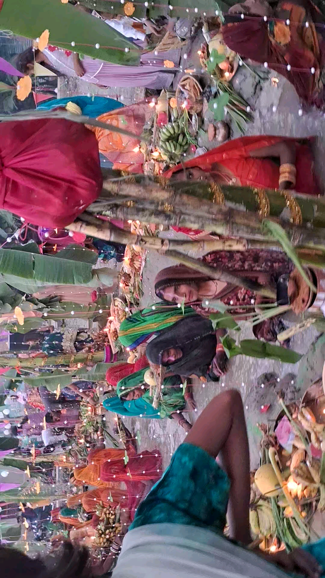 बिसनपुर बथुआ शाम का सूर्य पूजा का समापन हुआ