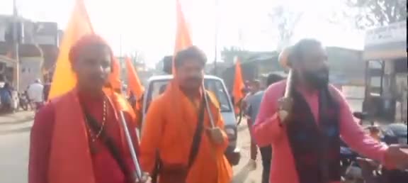 हिंदुओं को जागरूकता के लिए हजारीबाग से निकाला पदयात्रा