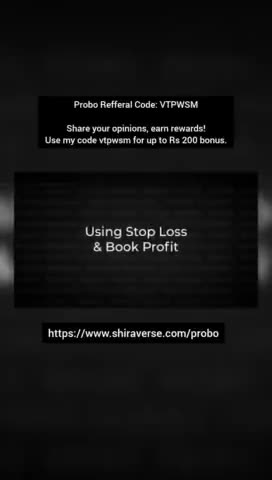 Using Stop Loss and Book Profit Probo Course #Probo