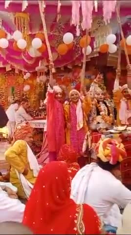 गिरिराज जी भगवान की मनमोहक प्रस्तुति बागली भागवत कथा