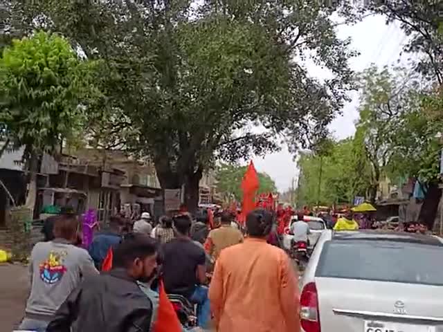 रामभक्ततों  की विशाल रैली
