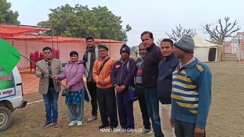 मालपुरा जक्यूरेट के प्रचार रथ को दिखाई हरी झण्डी