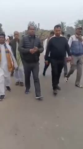 छातापुर विधानसभा-45 क्षेत्र भ्रमण करते संजीव मिश्रा।।
