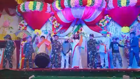 गणतंत्र दिवस के शुभ अवसर पर किड्स केयर प्ले स्कूल हरनौत के द्वारा साम्प्रदायिक सौहार्द और एकता का सिया गया संदेश ।