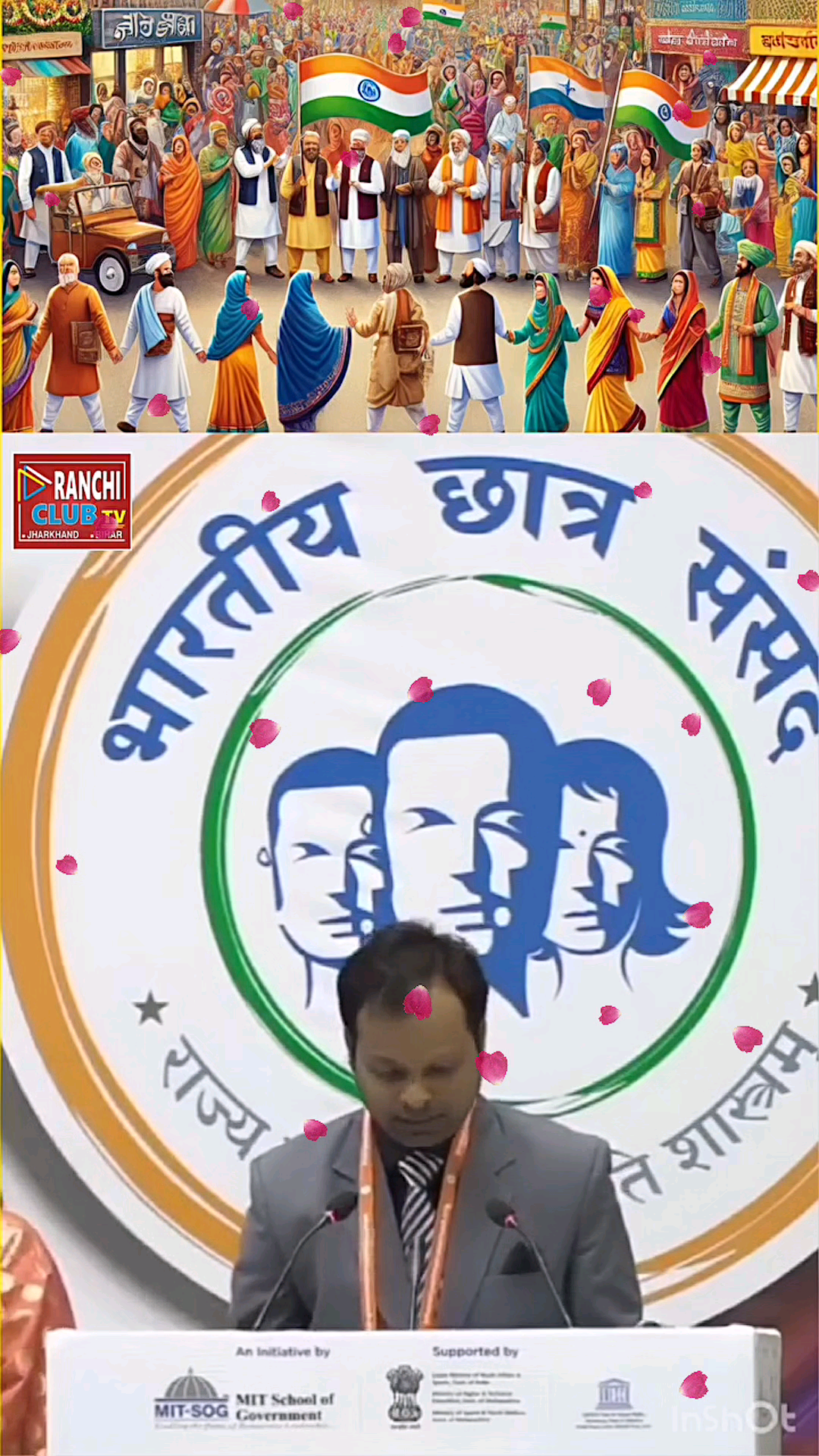 भारत एक ऐसा बाग है जहां, अलग अलग धर्म और जाति के फूल खिलते है #viral_video_republic_day #viral_video #shortfeed #short #