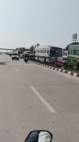 gauhaniya se jari kanti tak laga lamba jam