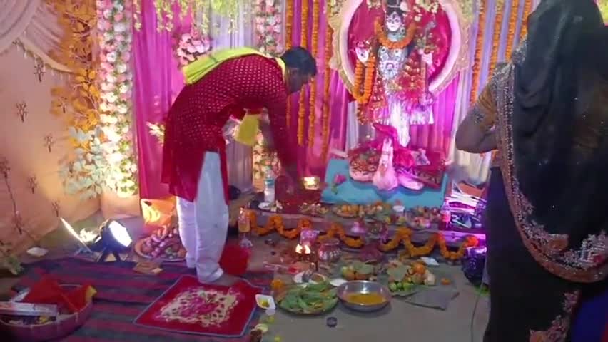 Ambition Academic Point Birpur supaul Saraswati Puja Aarti.